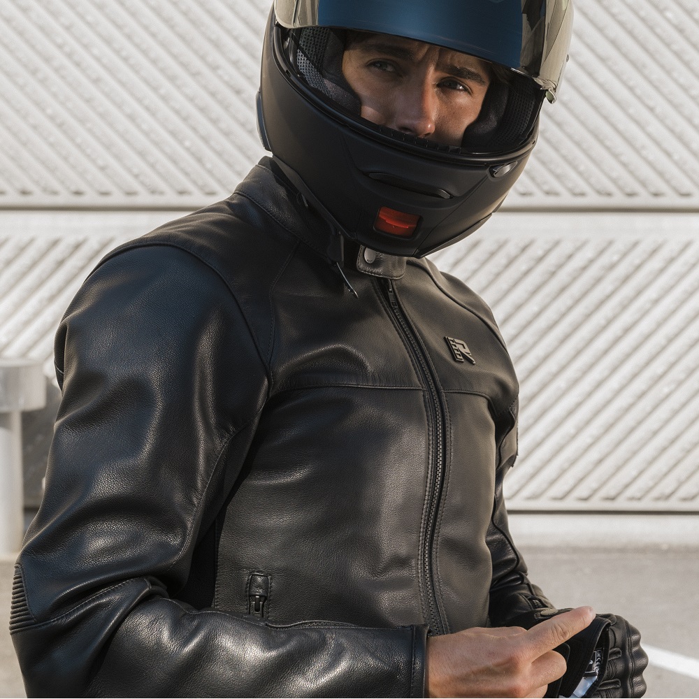 RUKKA BLOCKRACE-R miesten nahkatakki, musta - Image 3