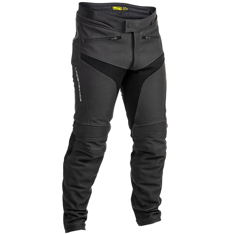 Lindstrands Sanden nahkahousut, musta