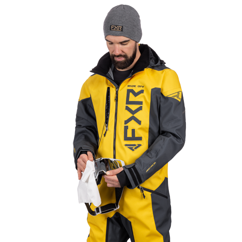 FXR M Helium Lite Monosuit Asphalt/Sundust miesten joustava kuorihaalari