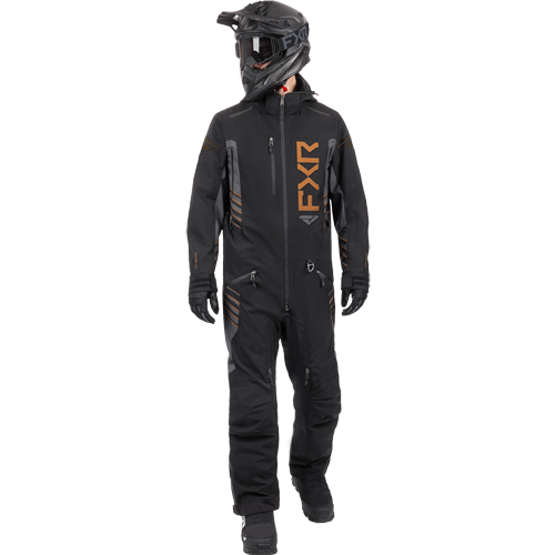 FXR M Helium Lite Monosuit Black/Asphalt/Copper miesten joustava kuorihaalari
