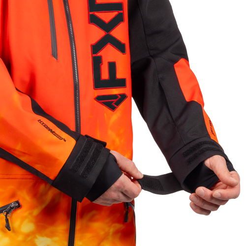 FXR M Helium Lite Monosuit Black/Flame miesten joustava kuorihaalari - Image 4