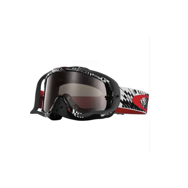 Oakley goggles Crowbar MX Podium Check Red Black lens Dark Grey