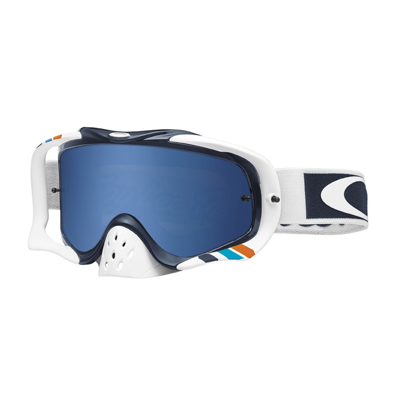 Oakley Crowbar MX Goggles TLD Corse White w/Blk Ice Irid
