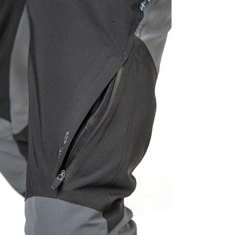 Lindstrands Lofsdalen miesten moottoripyörähousut, musta/teräksen harmaa - Image 2