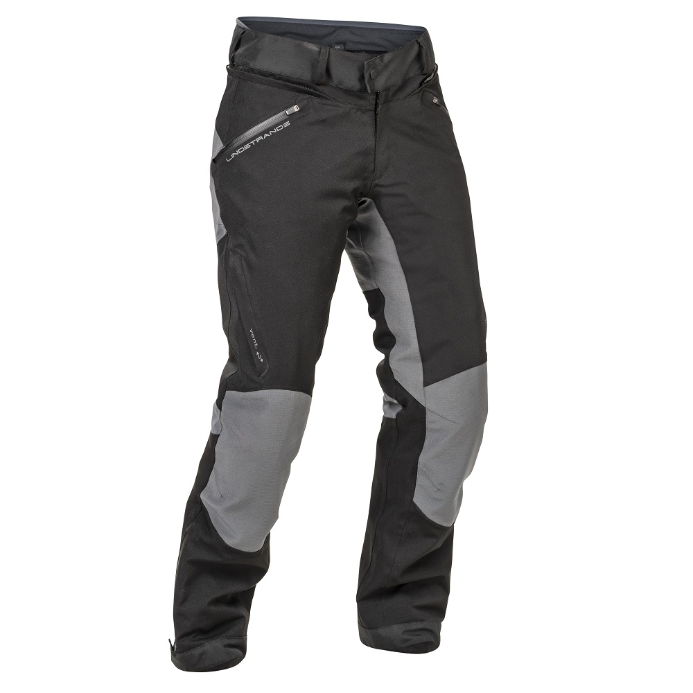 Lindstrands Lofsdalen miesten moottoripyörähousut, musta/teräksen harmaa