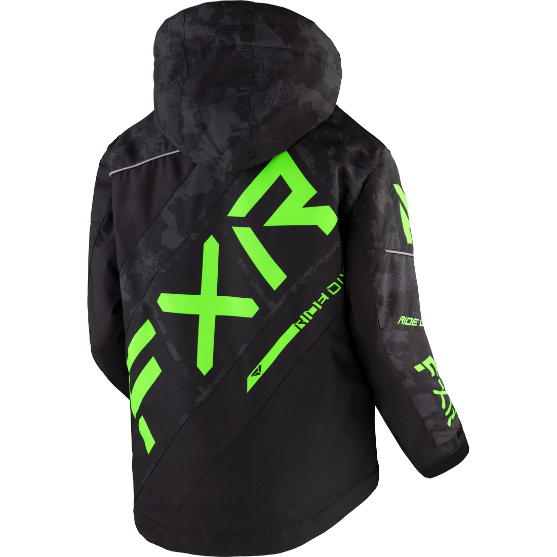 FXR Child CX Jacket Camo/Lime lasten talvitakki - Image 2