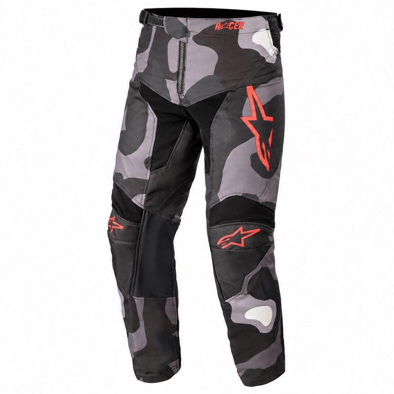 Alpinestars Youth Racer Tactical pants junior GreyCamo-Red Fluo